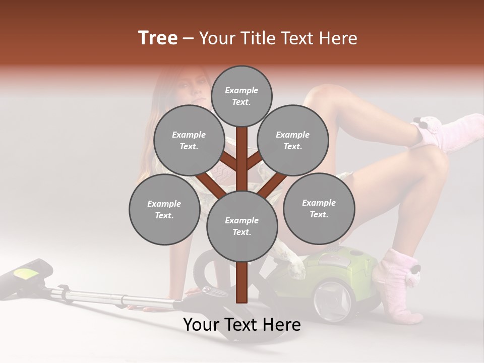 Rest Brunette Sit PowerPoint Template