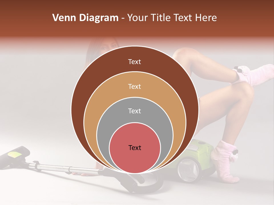 Rest Brunette Sit PowerPoint Template