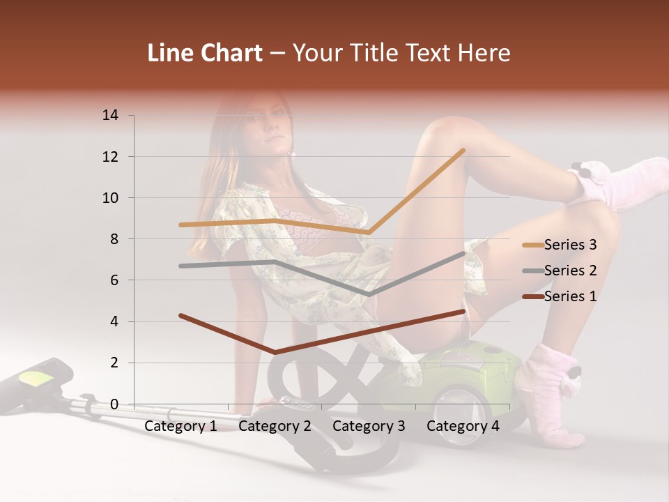 Rest Brunette Sit PowerPoint Template