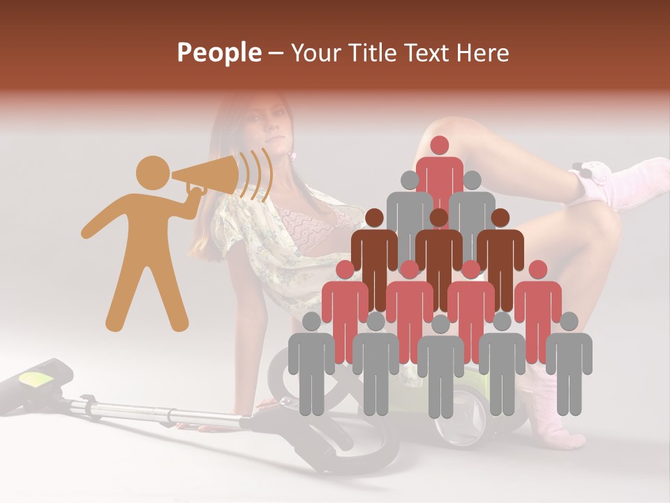 Rest Brunette Sit PowerPoint Template