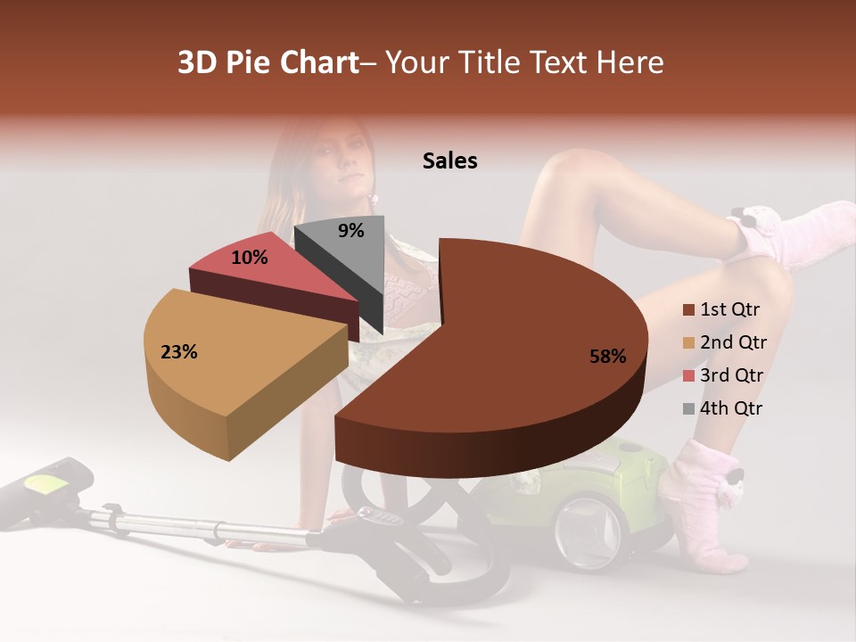 Rest Brunette Sit PowerPoint Template