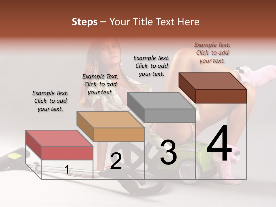 Rest Brunette Sit PowerPoint Template