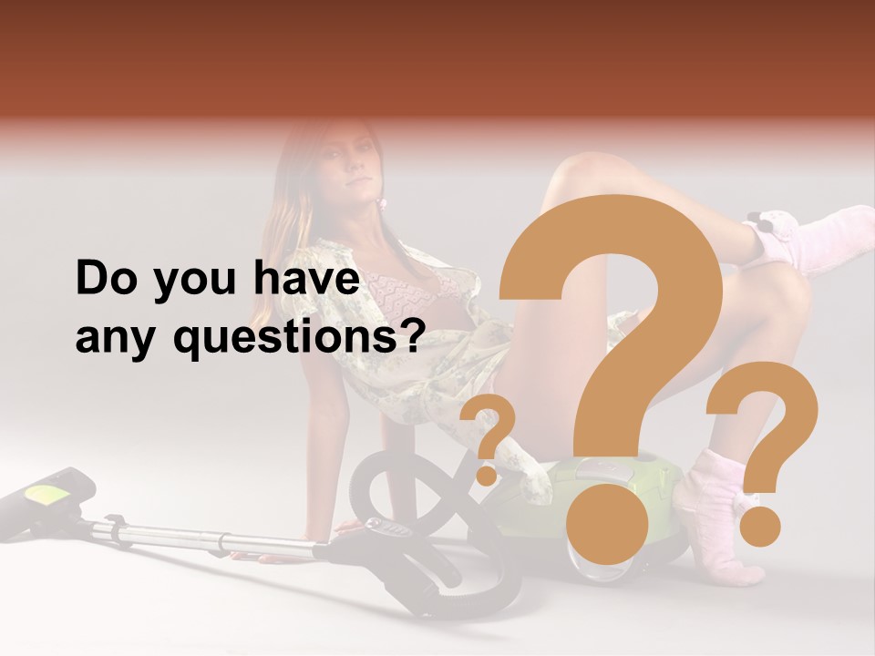 Rest Brunette Sit PowerPoint Template