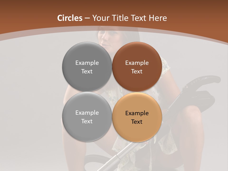 Woman Flirtation Work PowerPoint Template