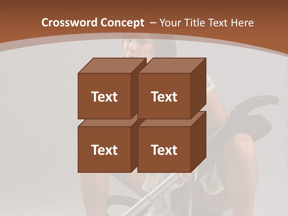 Woman Flirtation Work PowerPoint Template