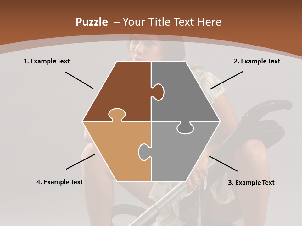 Woman Flirtation Work PowerPoint Template