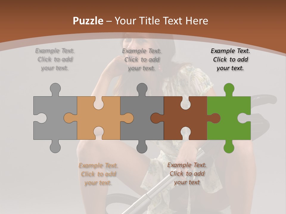 Woman Flirtation Work PowerPoint Template