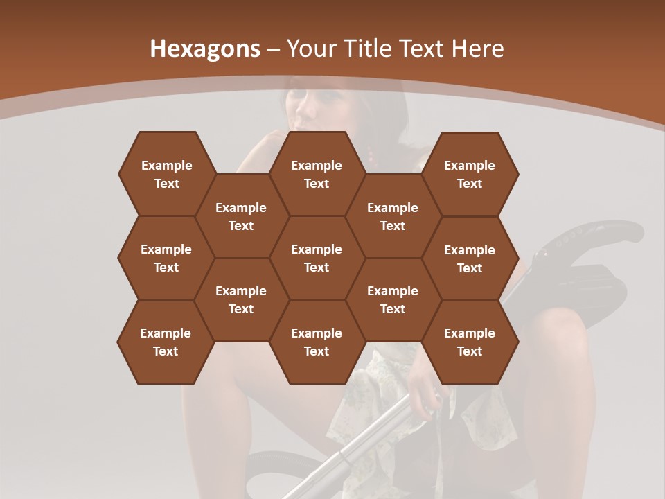 Woman Flirtation Work PowerPoint Template