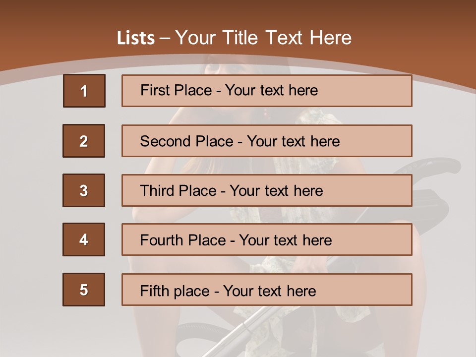Woman Flirtation Work PowerPoint Template