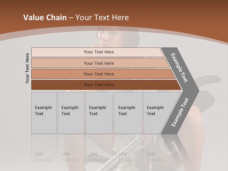Woman Flirtation Work PowerPoint Template