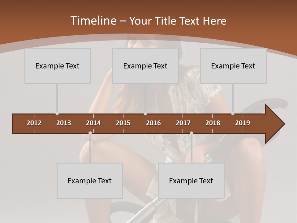 Woman Flirtation Work PowerPoint Template