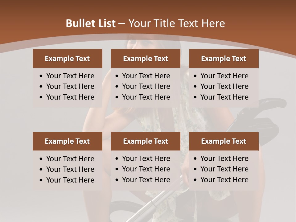 Woman Flirtation Work PowerPoint Template