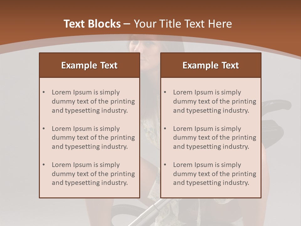 Woman Flirtation Work PowerPoint Template