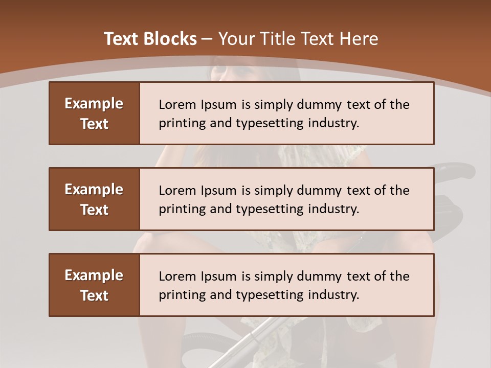 Woman Flirtation Work PowerPoint Template