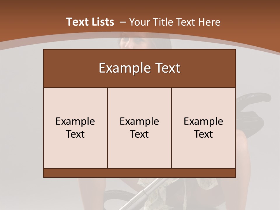 Woman Flirtation Work PowerPoint Template