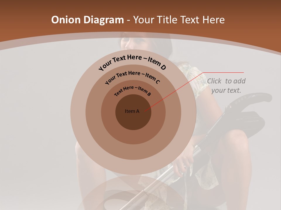 Woman Flirtation Work PowerPoint Template