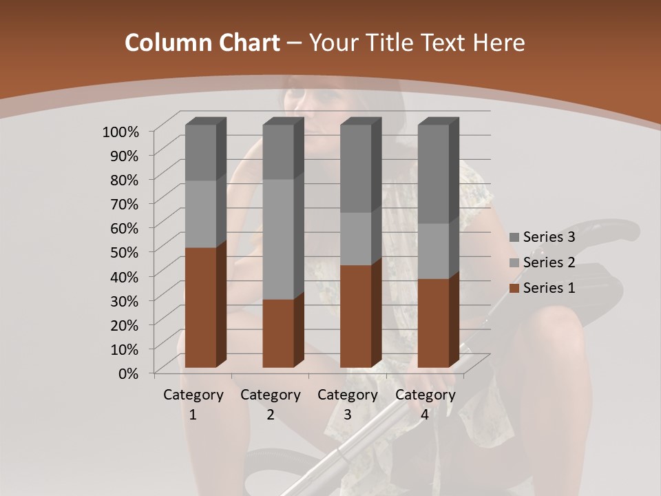 Woman Flirtation Work PowerPoint Template