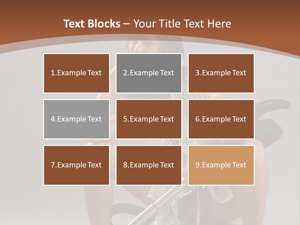 Woman Flirtation Work PowerPoint Template