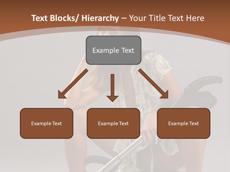 Woman Flirtation Work PowerPoint Template