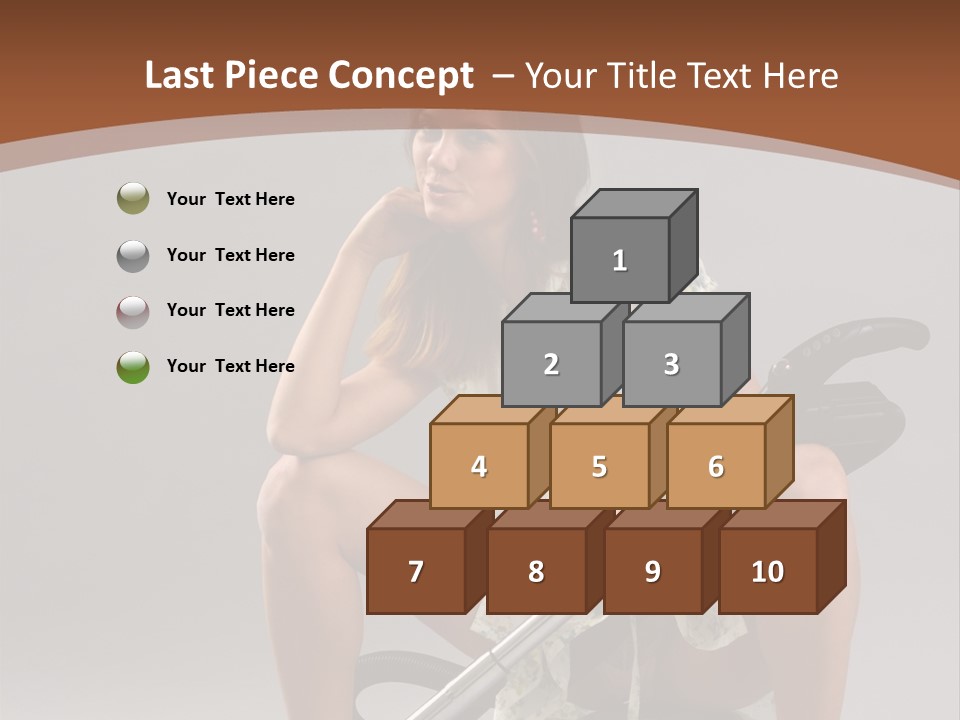 Woman Flirtation Work PowerPoint Template