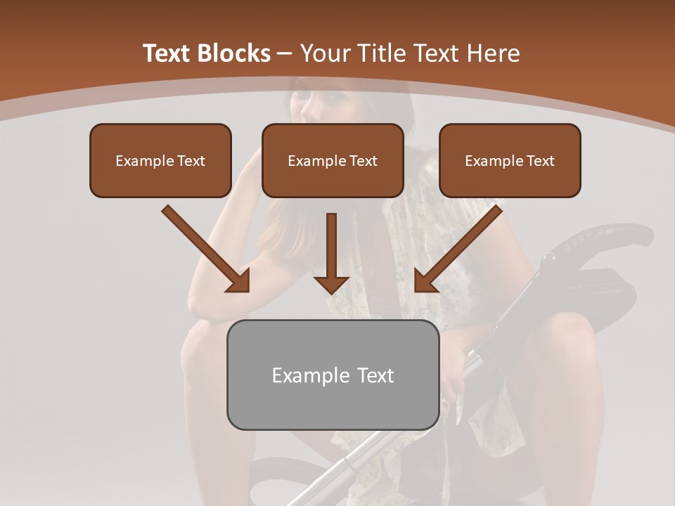 Woman Flirtation Work PowerPoint Template