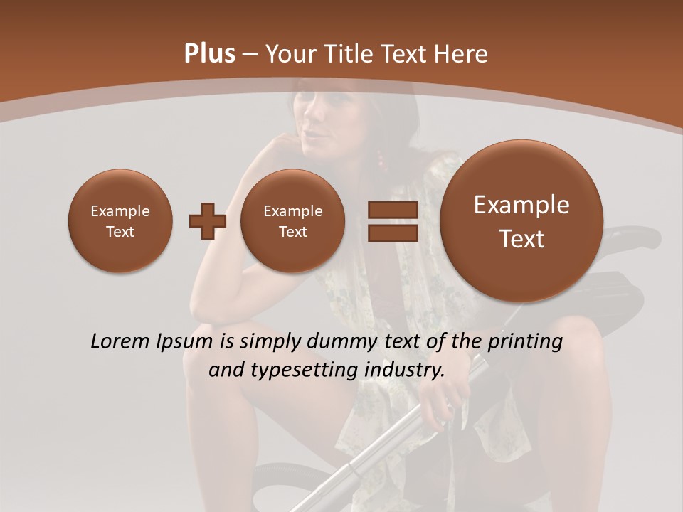 Woman Flirtation Work PowerPoint Template