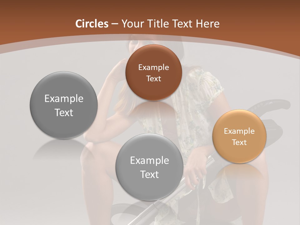 Woman Flirtation Work PowerPoint Template