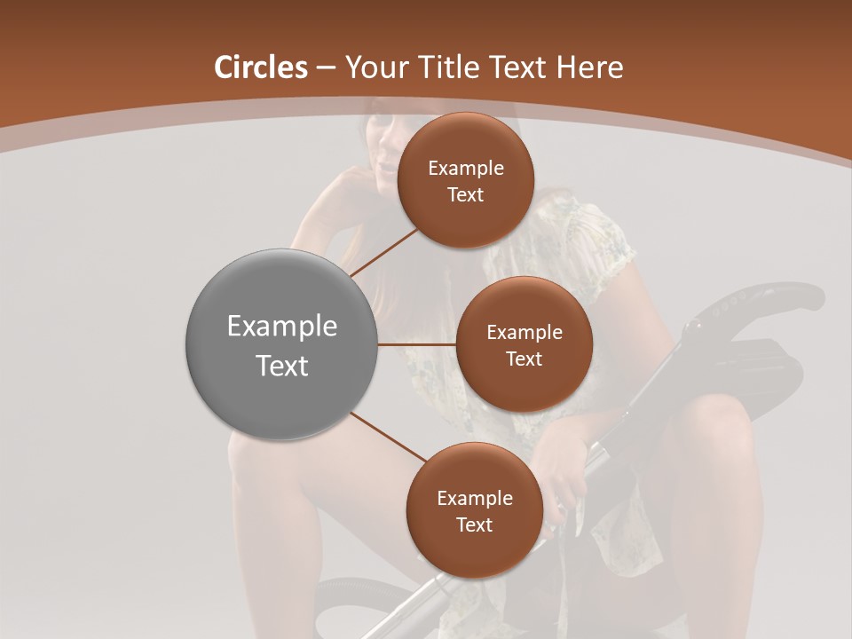 Woman Flirtation Work PowerPoint Template