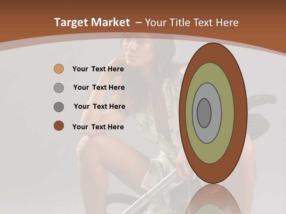 Woman Flirtation Work PowerPoint Template