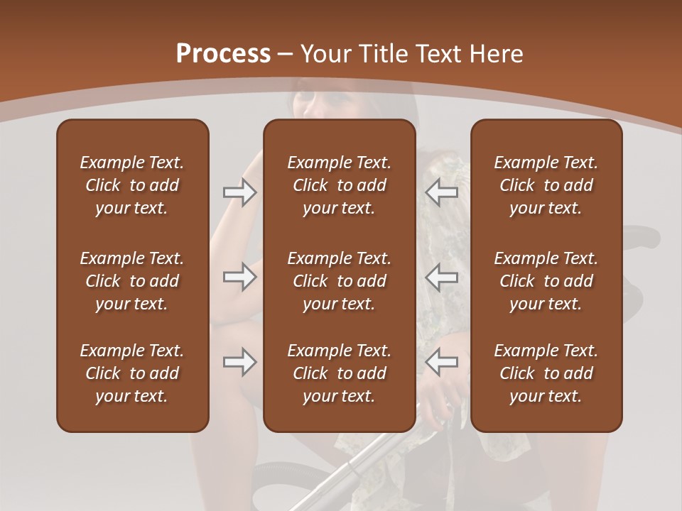 Woman Flirtation Work PowerPoint Template