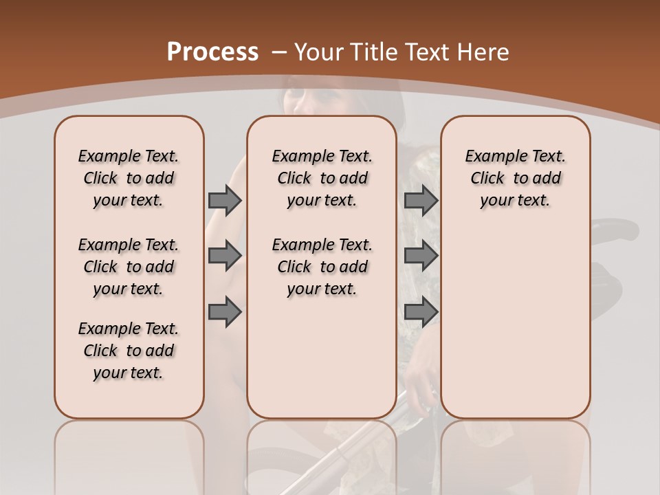 Woman Flirtation Work PowerPoint Template