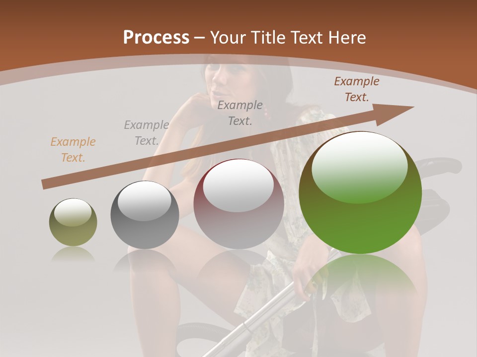 Woman Flirtation Work PowerPoint Template