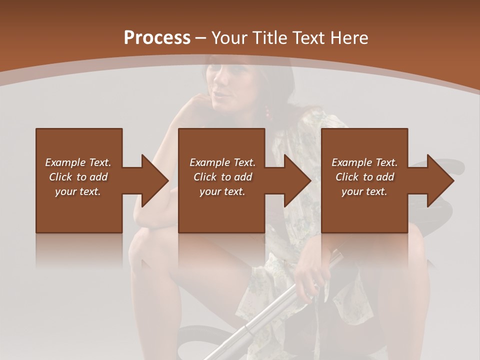 Woman Flirtation Work PowerPoint Template