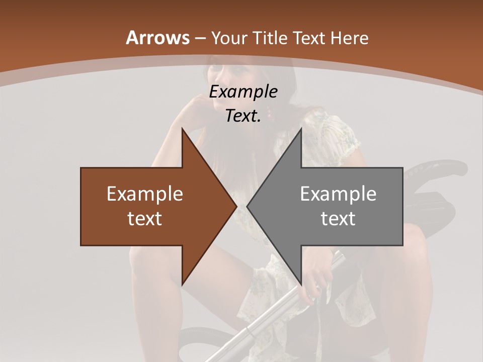 Woman Flirtation Work PowerPoint Template
