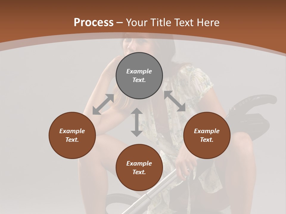 Woman Flirtation Work PowerPoint Template