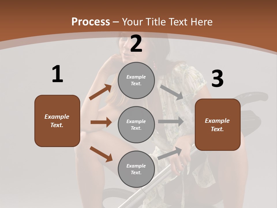 Woman Flirtation Work PowerPoint Template