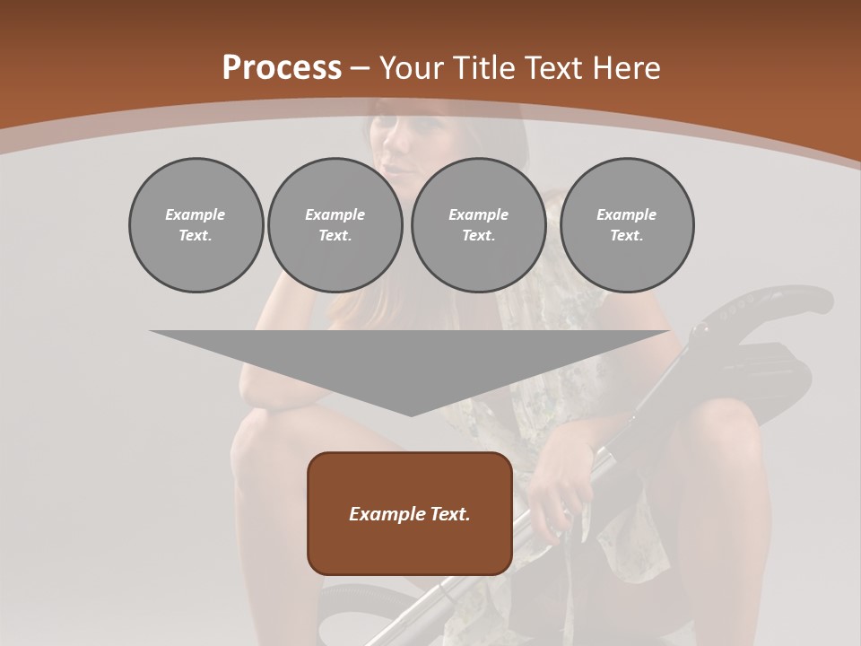 Woman Flirtation Work PowerPoint Template