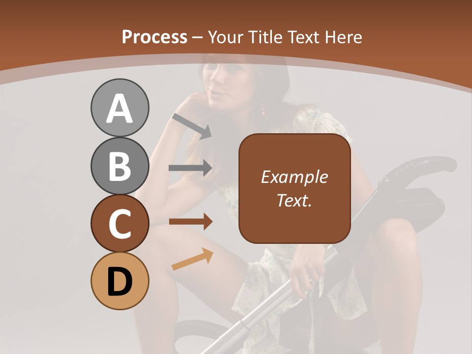 Woman Flirtation Work PowerPoint Template