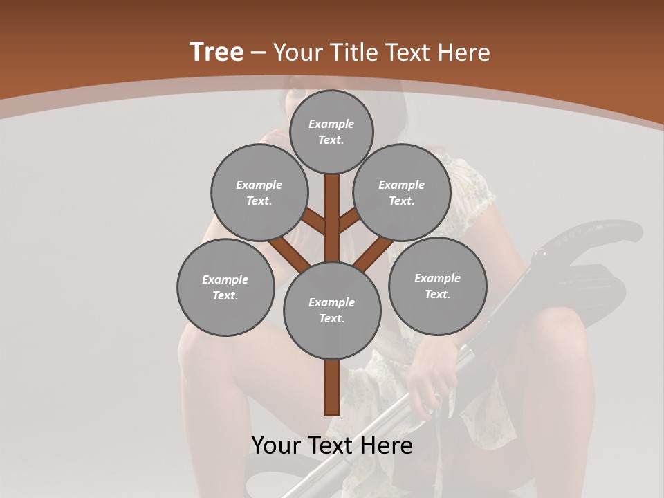 Woman Flirtation Work PowerPoint Template