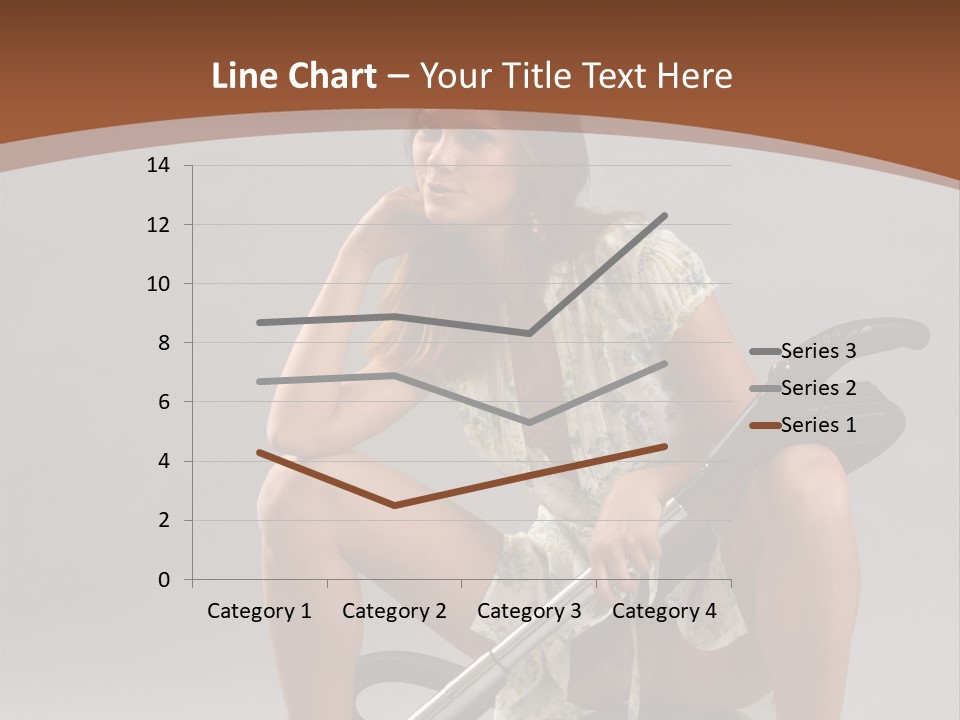 Woman Flirtation Work PowerPoint Template