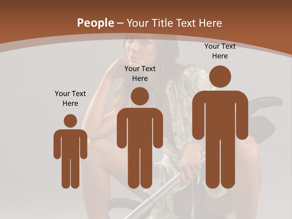 Woman Flirtation Work PowerPoint Template