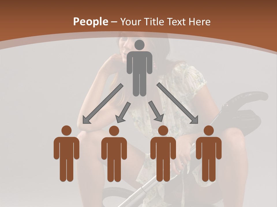 Woman Flirtation Work PowerPoint Template