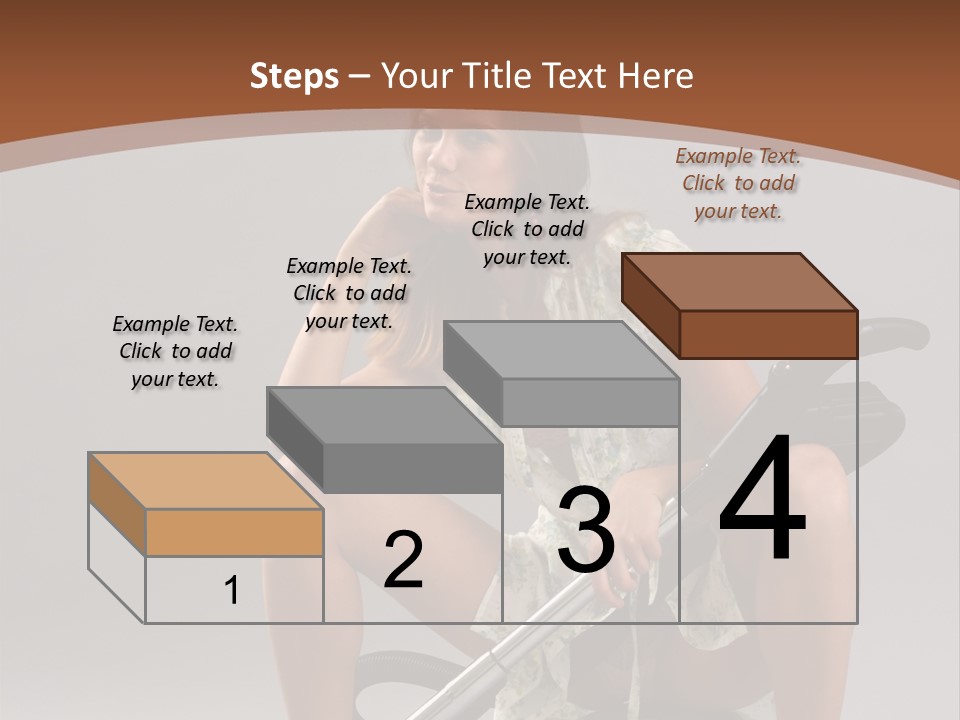 Woman Flirtation Work PowerPoint Template