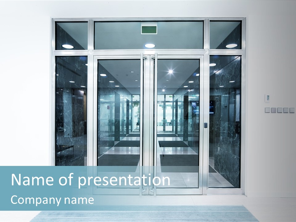 Wrought Subway Building PowerPoint Template