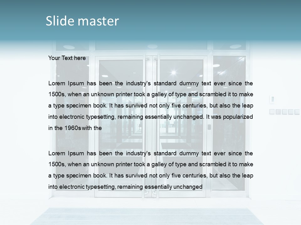 Wrought Subway Building PowerPoint Template