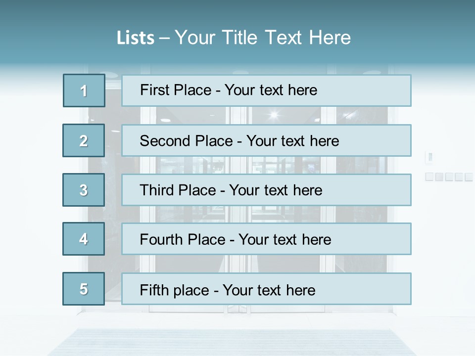 Wrought Subway Building PowerPoint Template