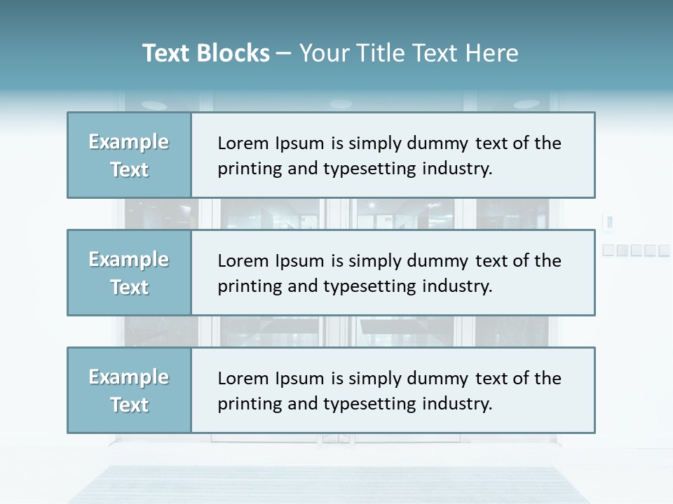 Wrought Subway Building PowerPoint Template