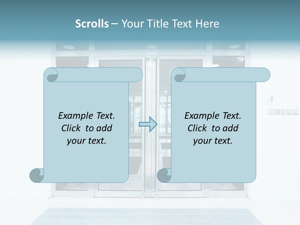 Wrought Subway Building PowerPoint Template