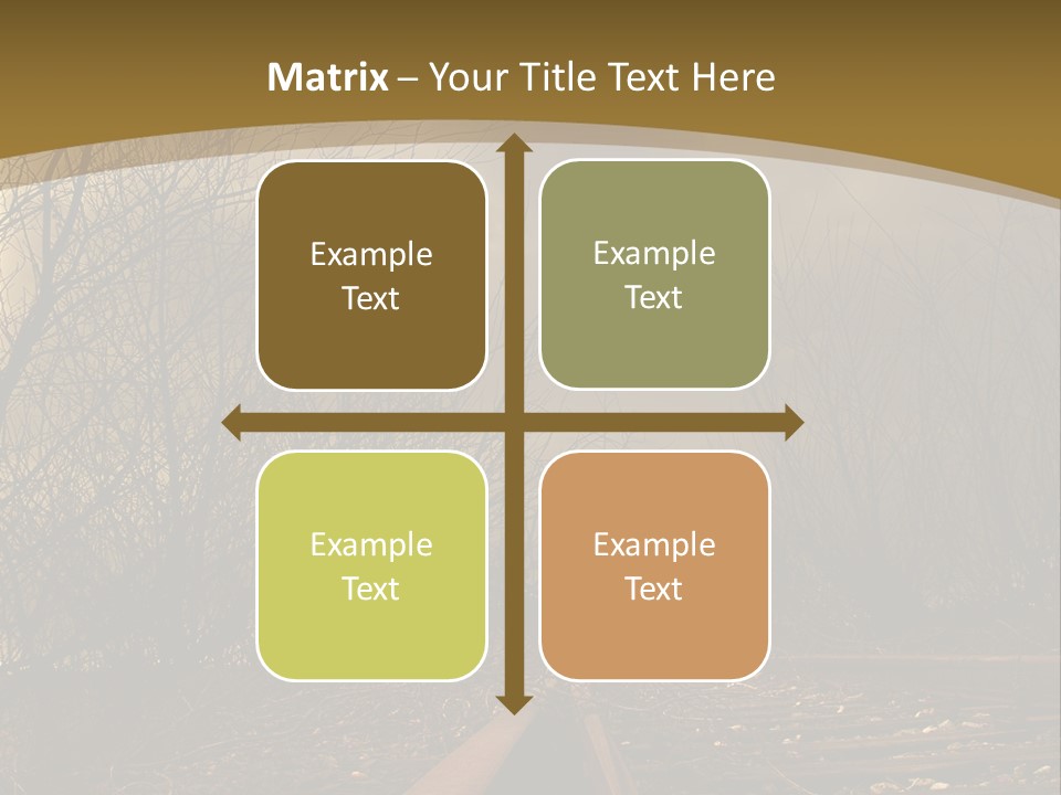 Danger Rails Tracks PowerPoint Template