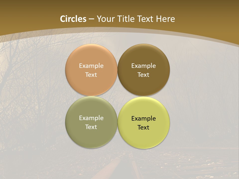 Danger Rails Tracks PowerPoint Template